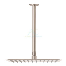 REGADERA ACERO INOXIDABLE 12″ CON BRAZO SATINADO RIVIERA