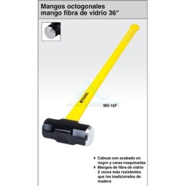 MARRO OCTAGONAL 16 LBS MANGO FIBRA DE VIDRIO