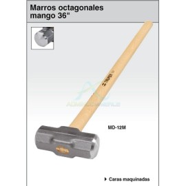 MARRO OCTAGONAL 14 LBS. MANGO MADERA 36″