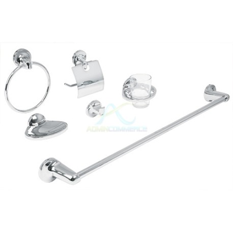 JUEGO ACCESORIOS PARA BAÑO 6 PIEZAS AQUA