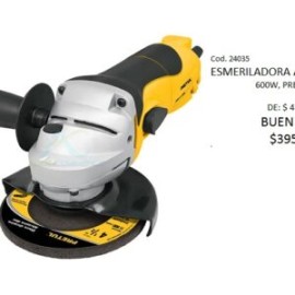 ESMERILADORA ANGULAR 4-1/2″ PROFESIONAL 630 W PRETUL