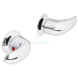 JUEGO 2 MANERALES TIPO PALANCA PARA LLAVE EMPOTRAR AQUA