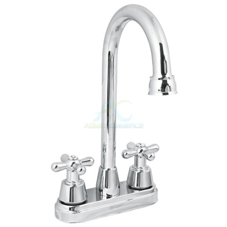 MEZCLADORA LAVABOTIPO BARMANERALES CRUCETAACERO INOXAQUA