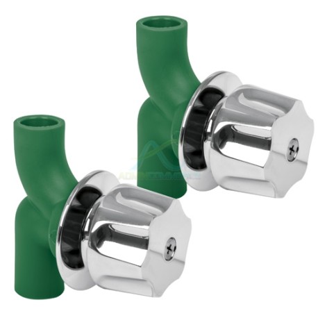 LLAVE DE EMPOTRAR PARA REGADERA DE PPR 2 PZAS.