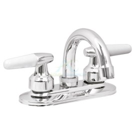 MEZCLADORA LAVABO MANERALES CONO CUELLO CURVO BASIC