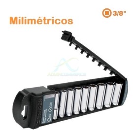 JUEGO DE DADOS LARGOS CUADRO 3/8″ 9 PIEZAS MILIMETRICOS