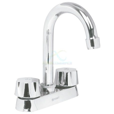 MEZCLADORA LAVABO MANERALES HEXAGONAL CUELLO BAR BASIC