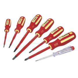 JUEGO 6 DESARMADORES DIELECTRICOS Y 1 PROBADOR DECORRIENTE
