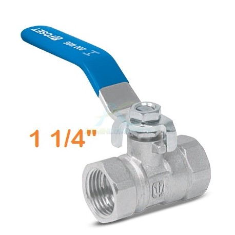 VALVULA DE ESFERA DE LATON ROSCABLE 1-1/4″