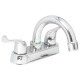 MEZCLADORA LAVABO MANERALES PALANCA CUELLO CURVO BASIC