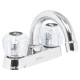 MEZCLADORA LAVABO MANERALES ACRILICO CUELLO CURVO BASIC