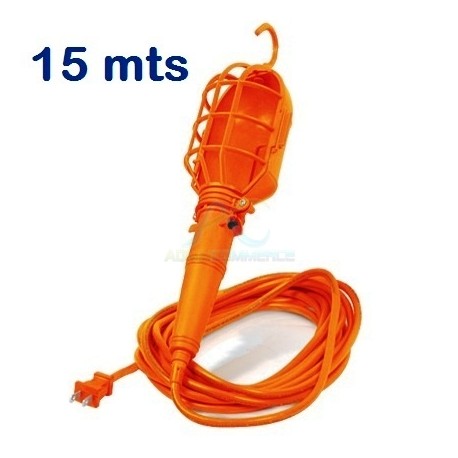 LAMPARA DE TALLER CABLE DE 15 M PLASTICA