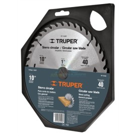 SIERRA CIRCULAR PARA MADERA 10″ 40 DIENTES CENTRO 1″