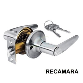 CERRADURA MANIJA CROMO MATE RECAMARA
