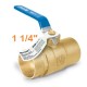 VALVULA DE ESFERA DE LATON SOLDABLE 1-1/4″