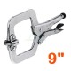 PINZA DE PRESION TIPO “C” DE 9″ CON MORDAZA  AUTOAJUSTABLE