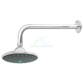 REGADERA REDONDA PLASTICA 6″ CON BRAZO AQUA