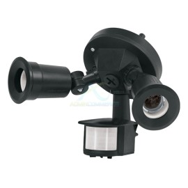 ARBOTANTE NEGRO CON SENSOR DE MOVIMIENTO 2XE26 MAX. 300 W