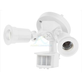 ARBOTANTE BLANCO CON SENSOR DE MOVIMIENTO 2XE26 MAX. 300 W