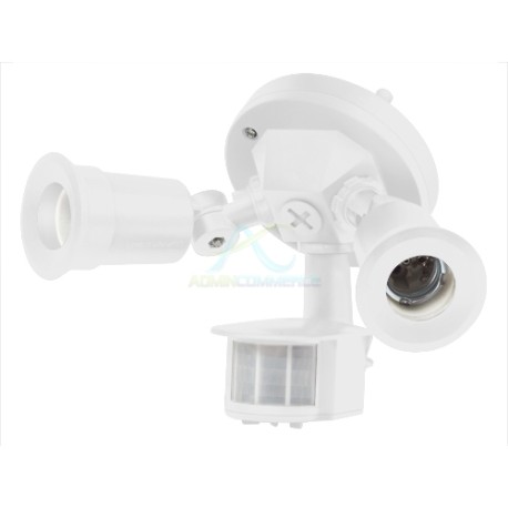 ARBOTANTE BLANCO CON SENSOR DE MOVIMIENTO 2XE26 MAX. 300 W