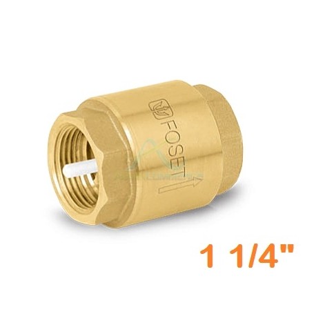 VALVULA DE RETENCION DE LATON DE 1 1/4″