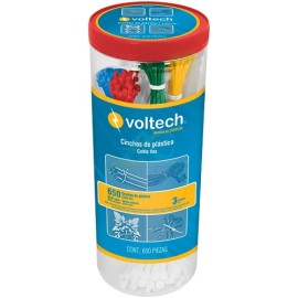 BOTE CON CINCHOS DE PLASTICO 650 PIEZAS