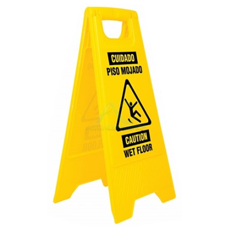 LETRERO DE PISO RESBALOSO 60 CM PRETUL