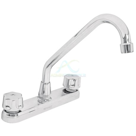 MEZCLADORA PLASTICO FREGADERO CUELLO Y MANERALES ESTANDAR