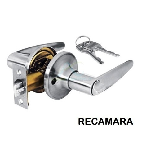 CERRADURA MANIJA CROMO MATE RECAMARA