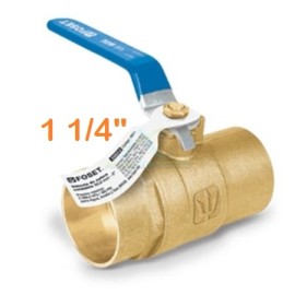VALVULA DE ESFERA DE LATON SOLDABLE 1-1/4″