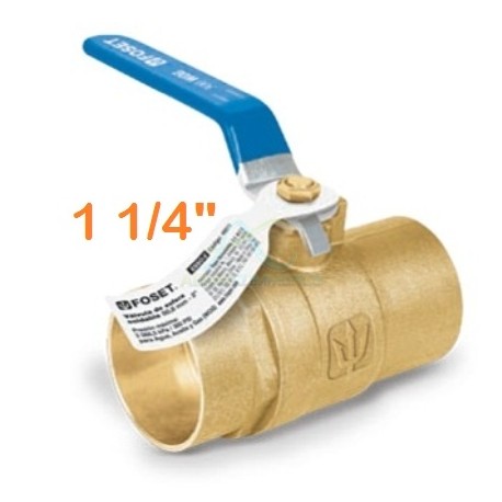 VALVULA DE ESFERA DE LATON SOLDABLE 1-1/4″