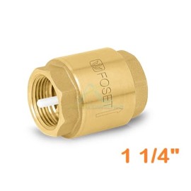 VALVULA DE RETENCION DE LATON DE 1 1/4″