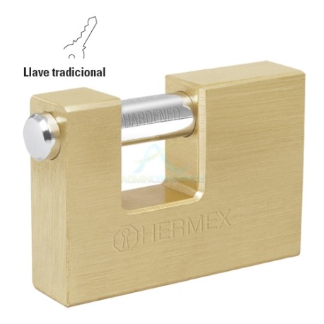 CANDADO DE LATON ANTIPALANCA 60 MM HERMEX BASIC