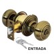 CERRADURA POMO LATON ANTIGUO OVAL ENTRADA