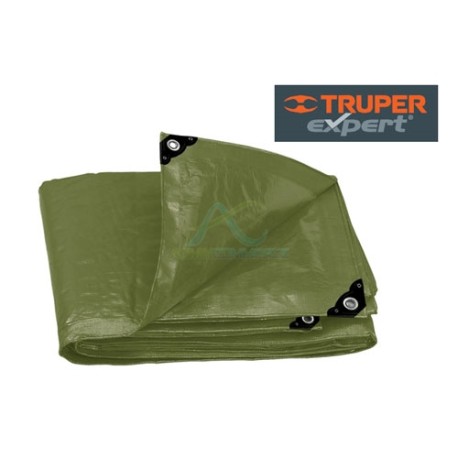 LONA USO RUDO VERDE OLIVO 2 X 3 METROS TRUPER EXPERT