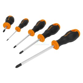 JUEGO DE 5 DESARMADORES MANGOS COMFORT GRIP