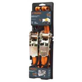 SUJETADORES CON MATRACA CARGA MAXIMA 675 KG 2 PIEZAS