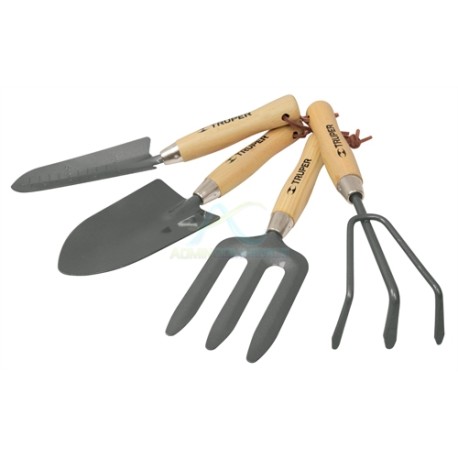 JUEGO HERRAMIENTAS PARA JARDIN 4 PIEZAS 6″