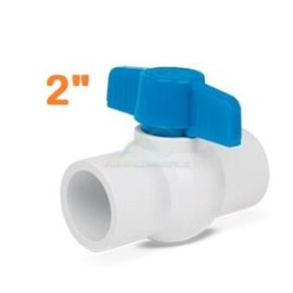 VALVULA DE ESFERA DE PVC DE 2″ PARA CEMENTAR