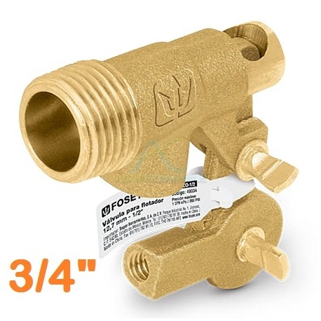 VALVULA DE FLOTADOR DE LATON 3/4″