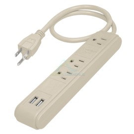 MULTICONTACTO 3 ENTRADASCON 2 ENTRADAS USB ATERRIZADO