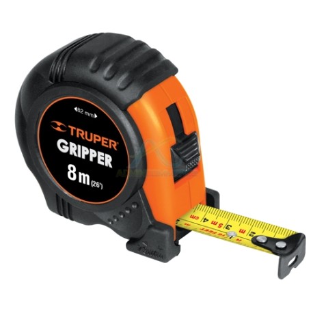FLEXOMETRO GRIPPER CONTRA IMPACTO 8 M CINTA 1″