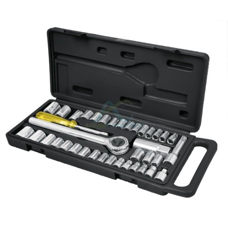 SET DE HERRAMIENTAS PARA MECANICA 39 PIEZAS PRETUL