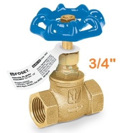 VALVULA DE GLOBO DE LATON ROSCABLE DE 3/4″