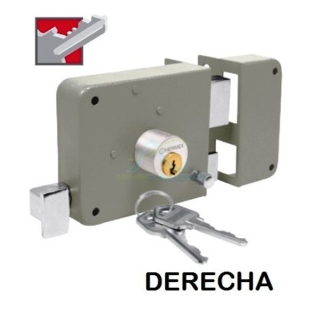 CERRADURA DE SOBREPONER CLASICA INSTALA-FACIL DERECHA