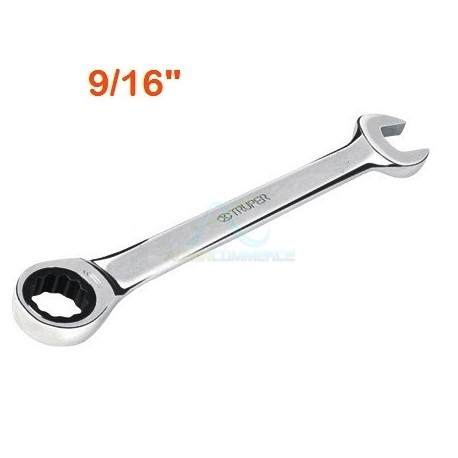 LLAVE COMBINADA CON MATRACA 9/16″ X 191 MM