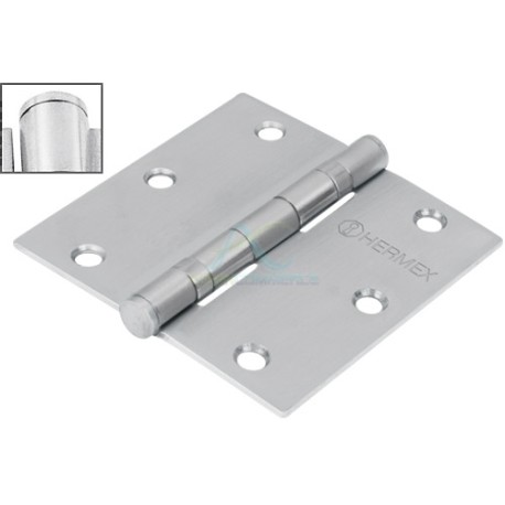 BISAGRA ACERO INOXIDABLE PLANA 3″PAR