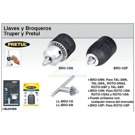BROQUERO CON LLAVE 1/2″