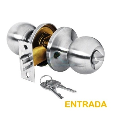 POMO TRUBAL TUBULAR CROMO MATE ENTRADA HERMEX BASIC