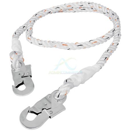 CABLE DE PROTECCION CON 2 GANCHOS 2 M